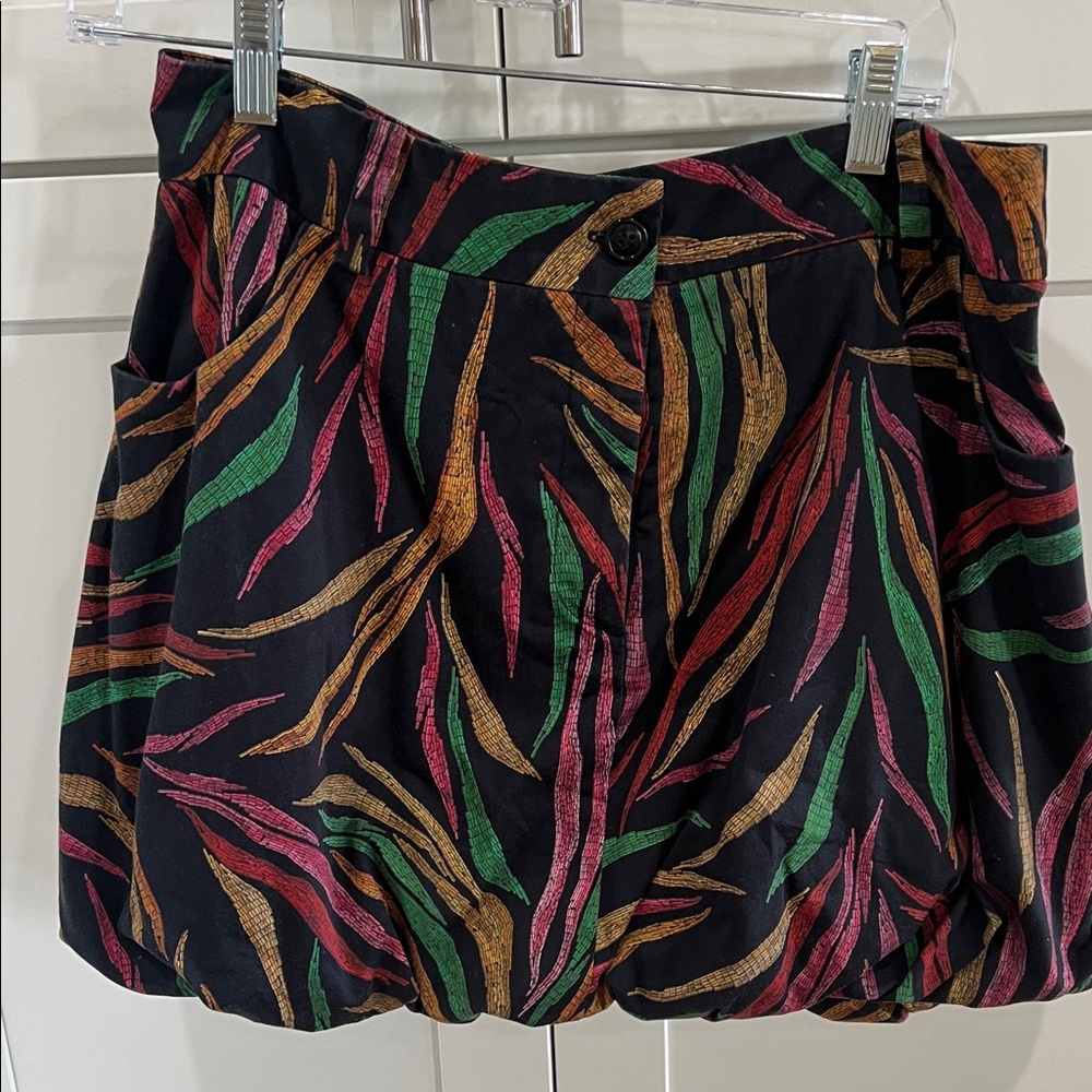 FARM Rio Multicolor Print Bubble  Skirt